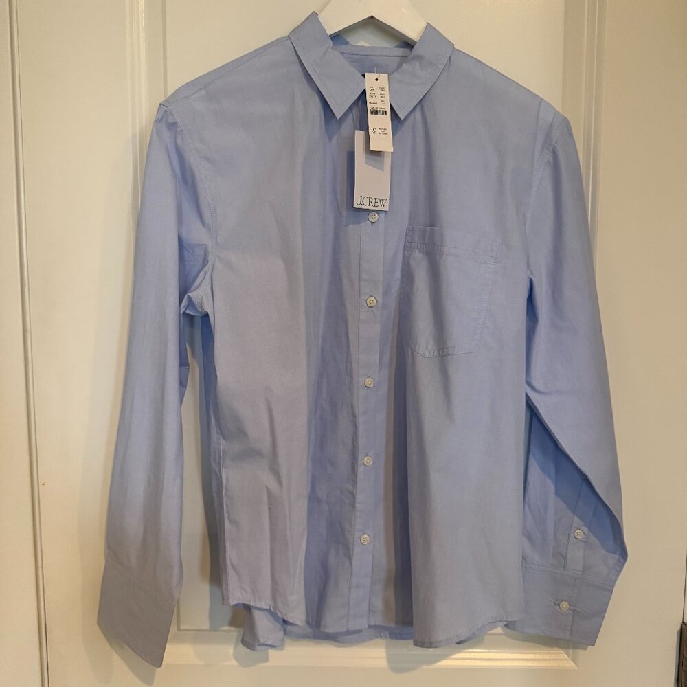 NWT J. Crew Blue Oxford Shirt - Size 12